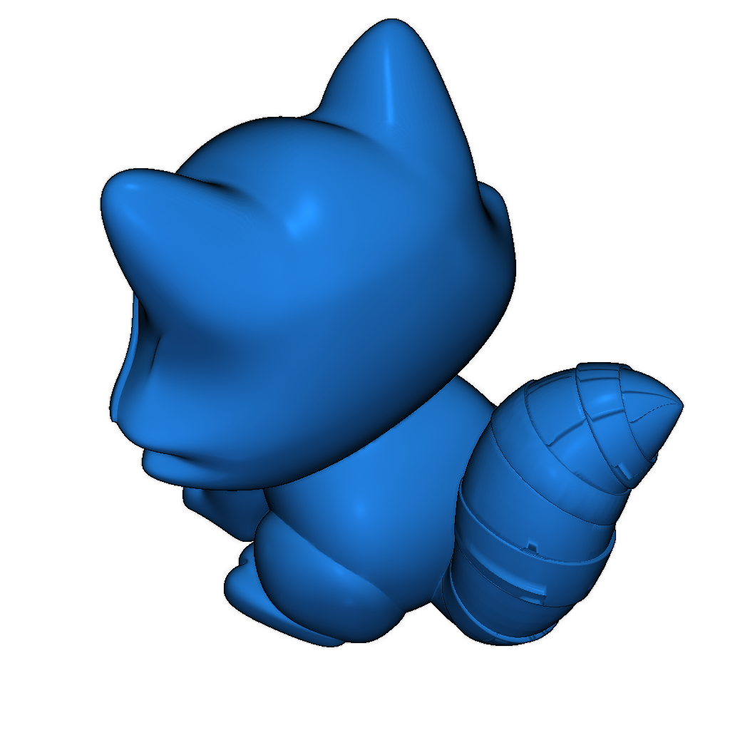 Милый енот 3D-модель