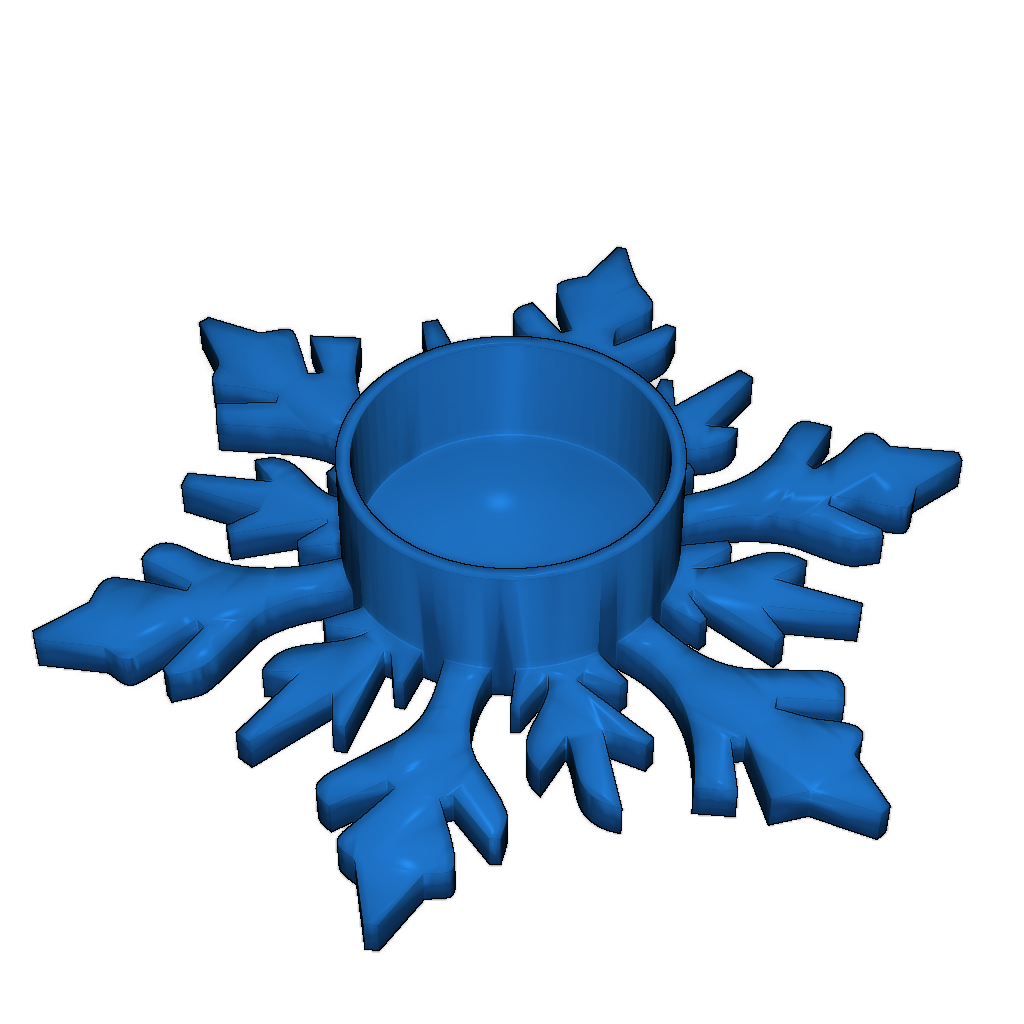 3D-печатный рождественский подсвечник