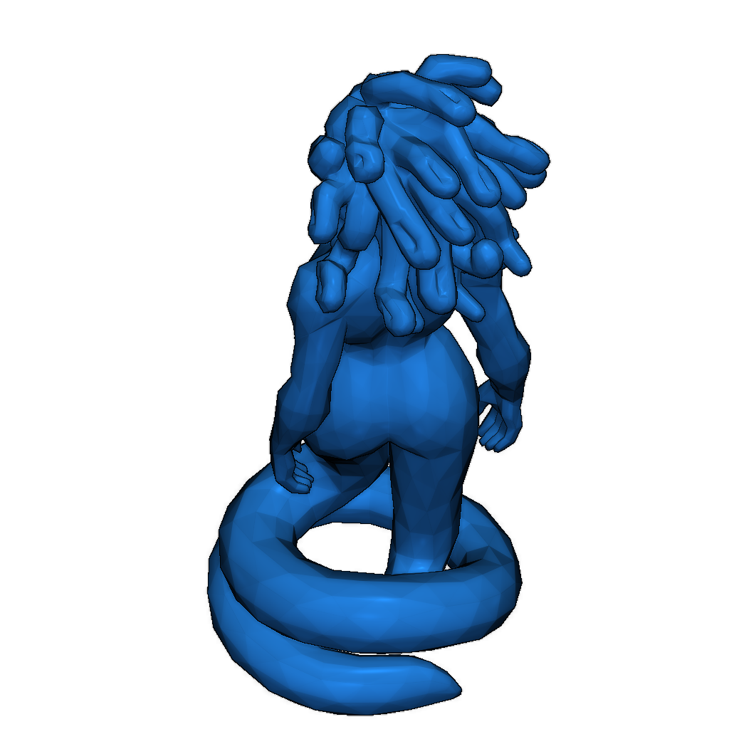 Модель Медузы в стиле Crystal Facets