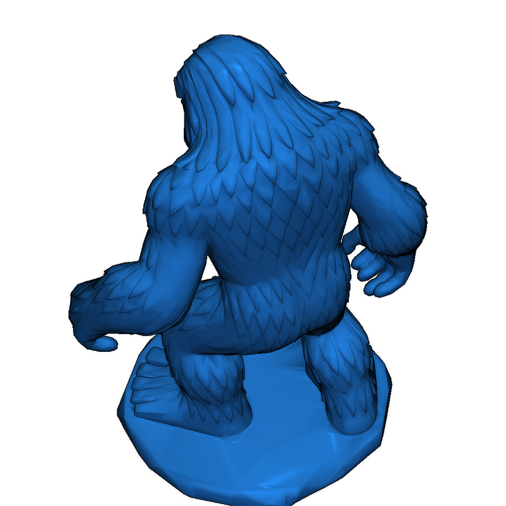 3D-модель Сасквича в стиле Crystal Facets