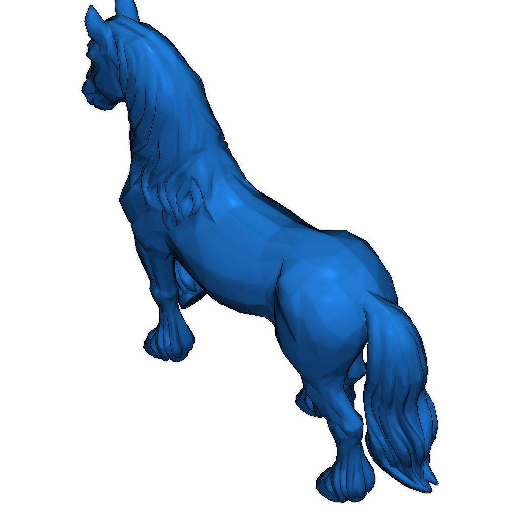3D-модель Фризийской лошади