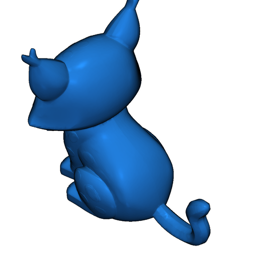 Мини Лиса: 3D модель игривого рыси