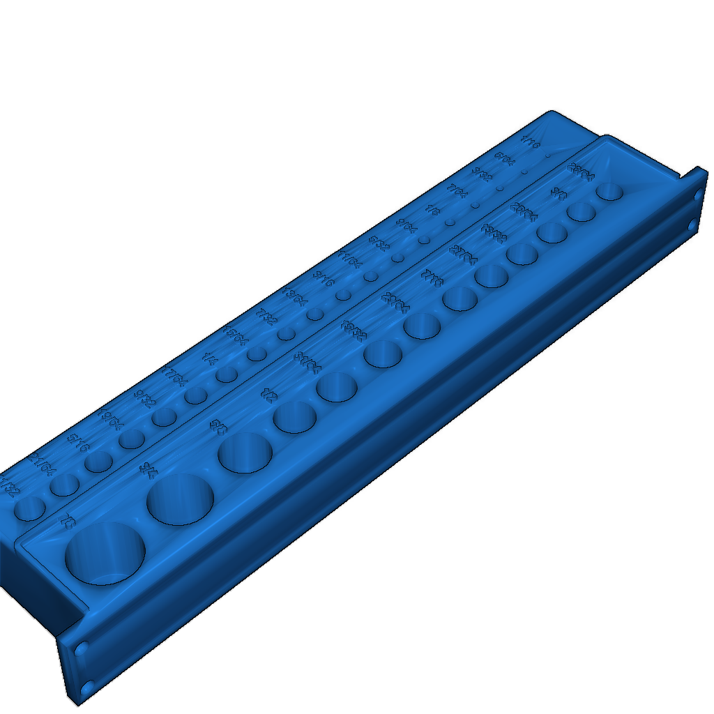 3D-модель для штанг размером от 1/16 до 7/8