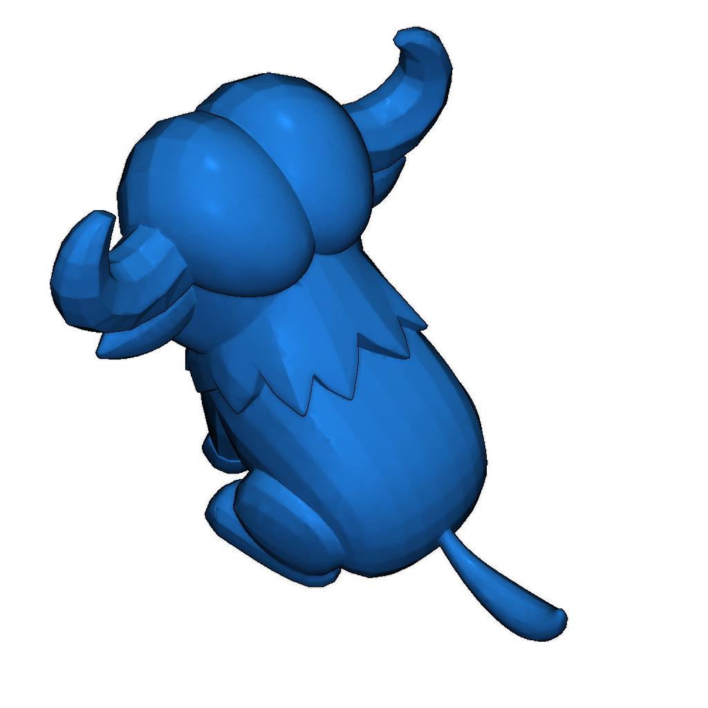 Низкополигональный буйвол