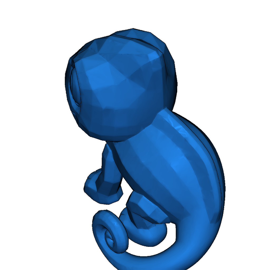 Низкополигональный хамелеон