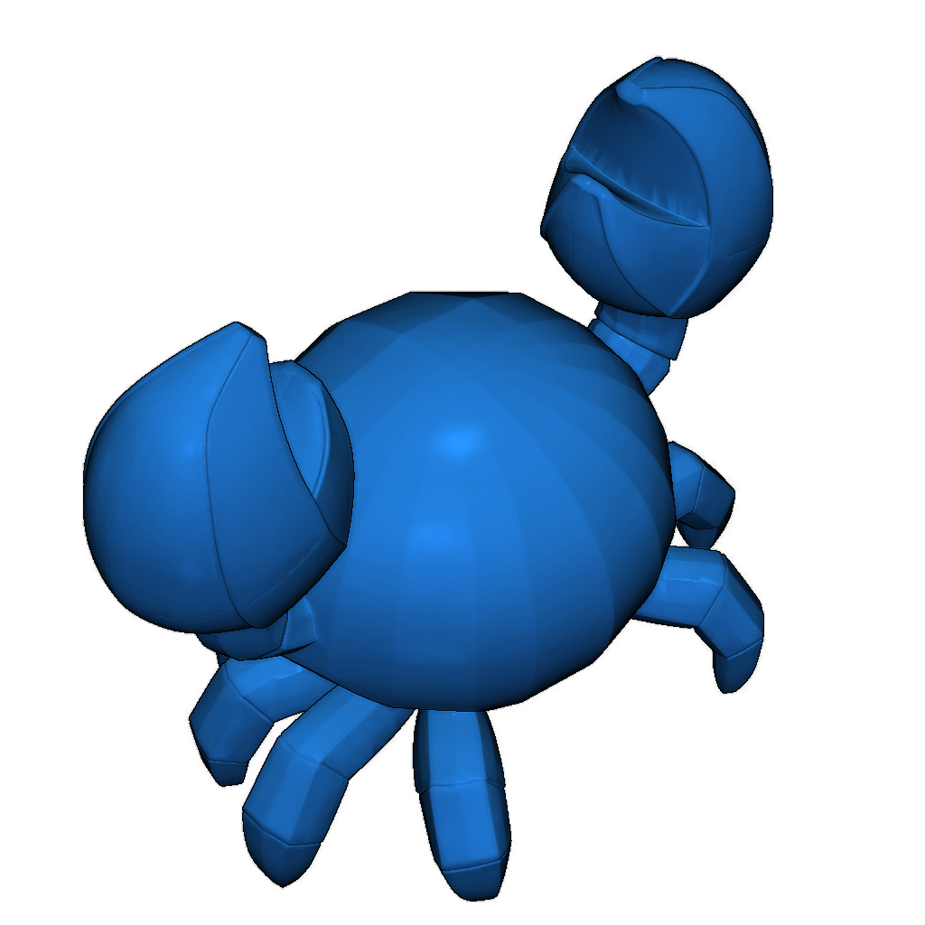 Мини краб - 3D модель
