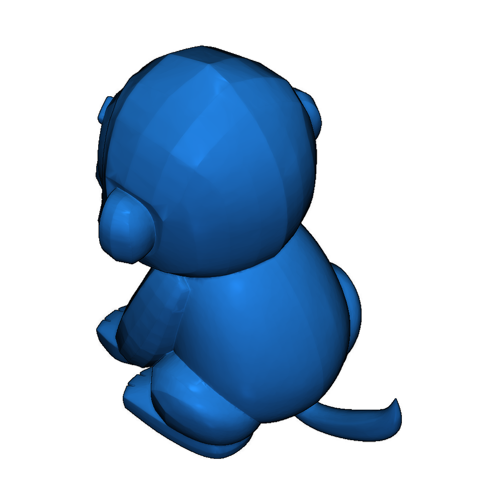 Орангутанг (низкополигональная модель)