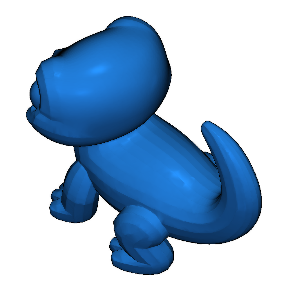 Низкополигональная саламандра