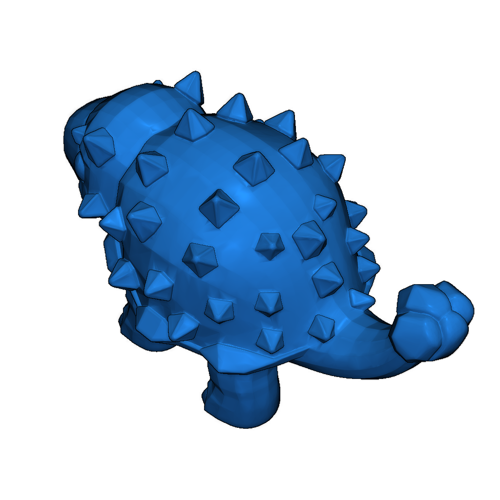 Агрессивный анкилозавр для 3D-печати