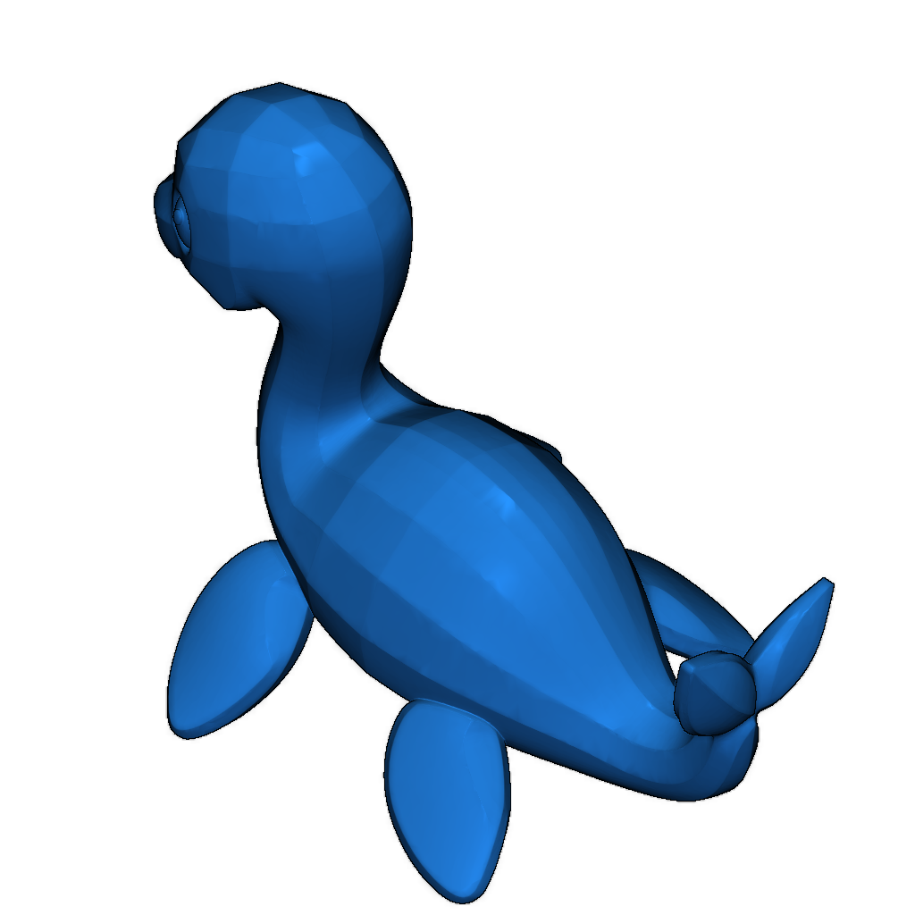 3D-модель дружелюбного морского рептила