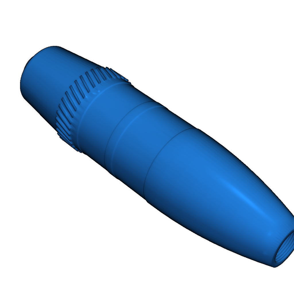 3D-модель французского миномета (масштаб 1:2)