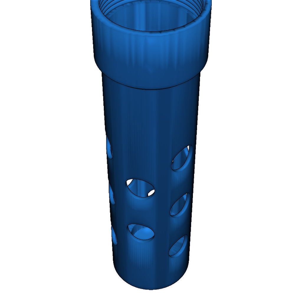 3D-модель французского миномета (масштаб 1:2)