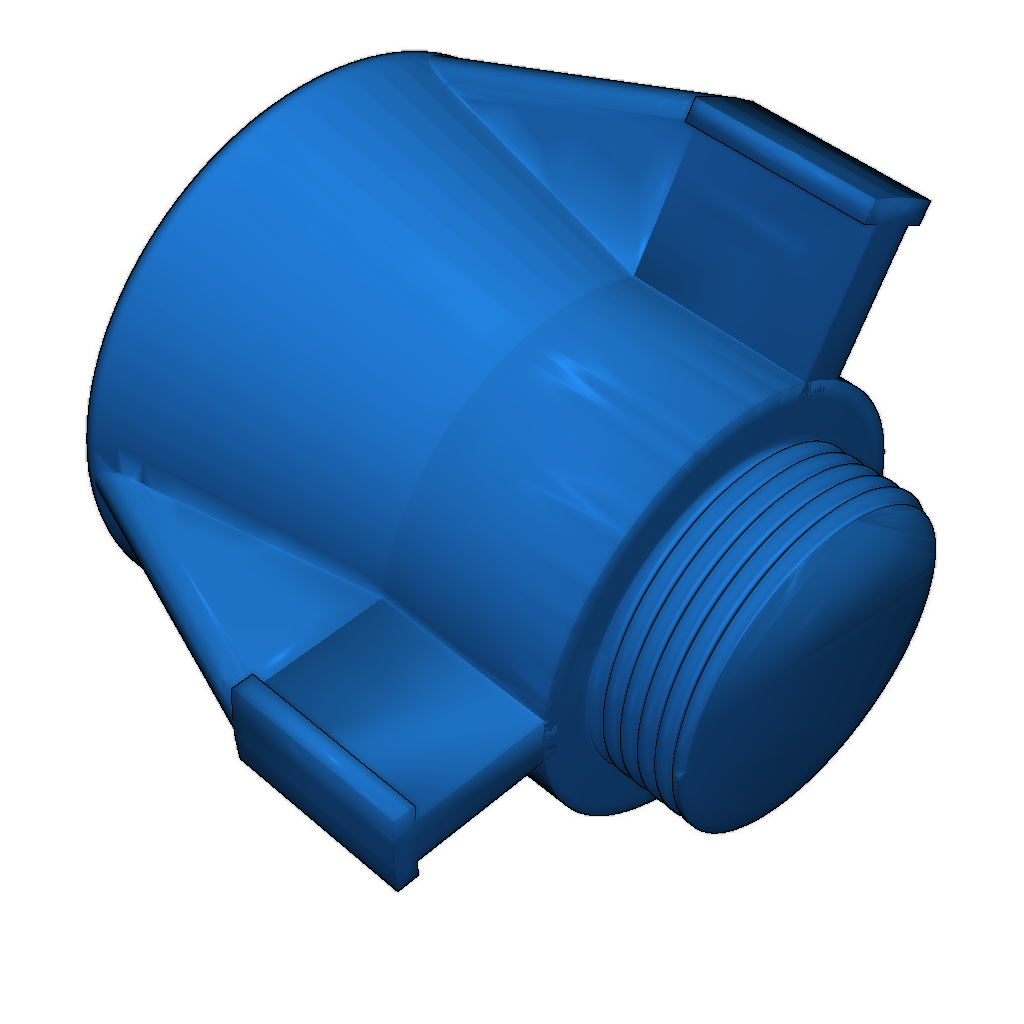 3D-модель французского миномета (масштаб 1:2)