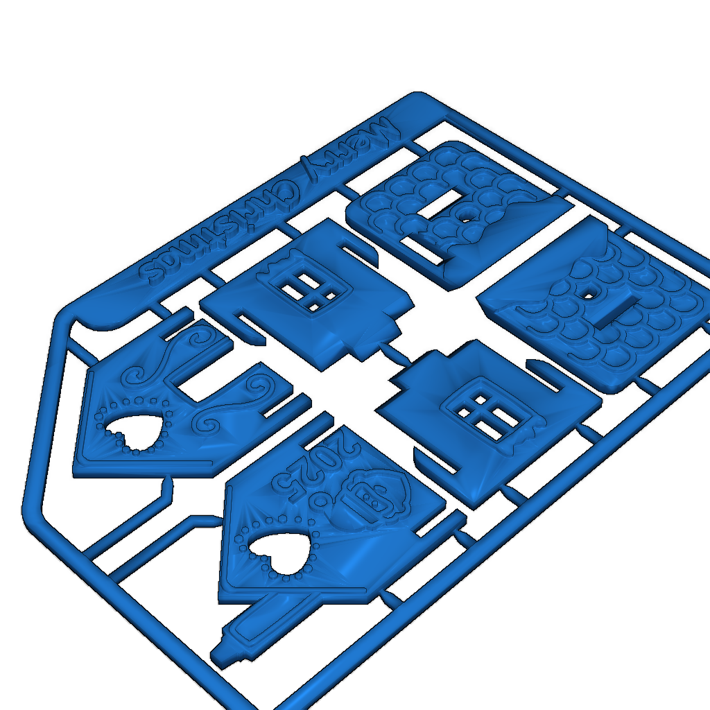 Модели новогодних пряничных домиков