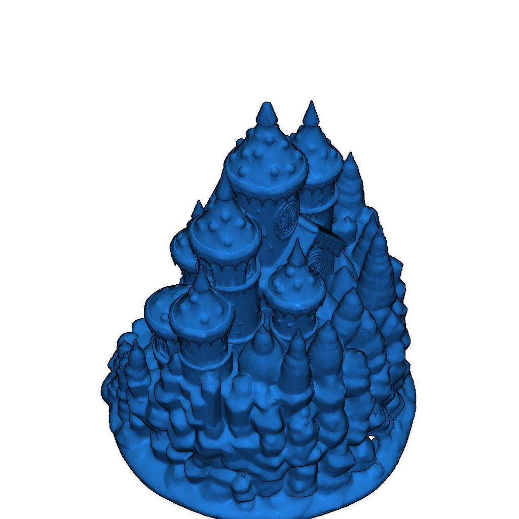 Модель Пряничного Замка с Водопадом