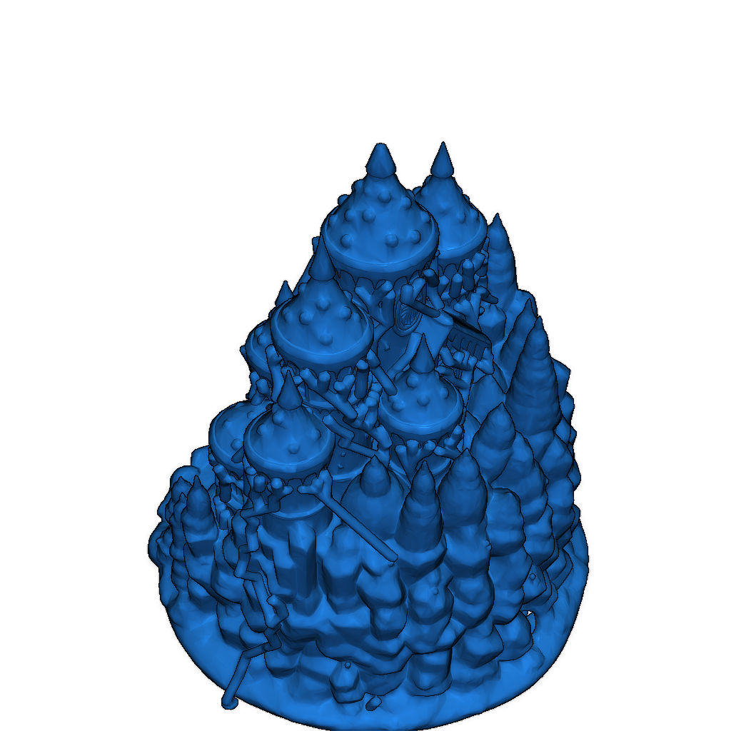 Модель Пряничного Замка с Водопадом