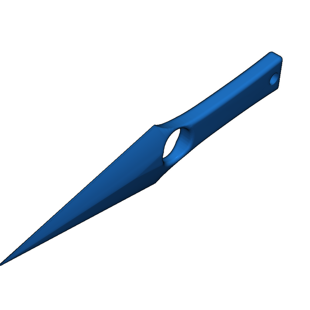 Простой нож для метания с ножнами