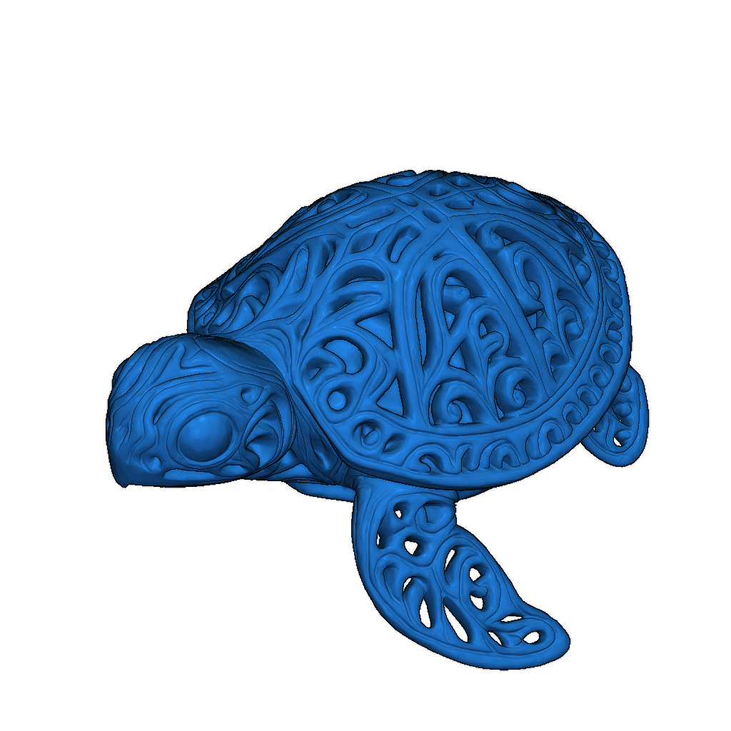 Узорная черепаха в формате STL