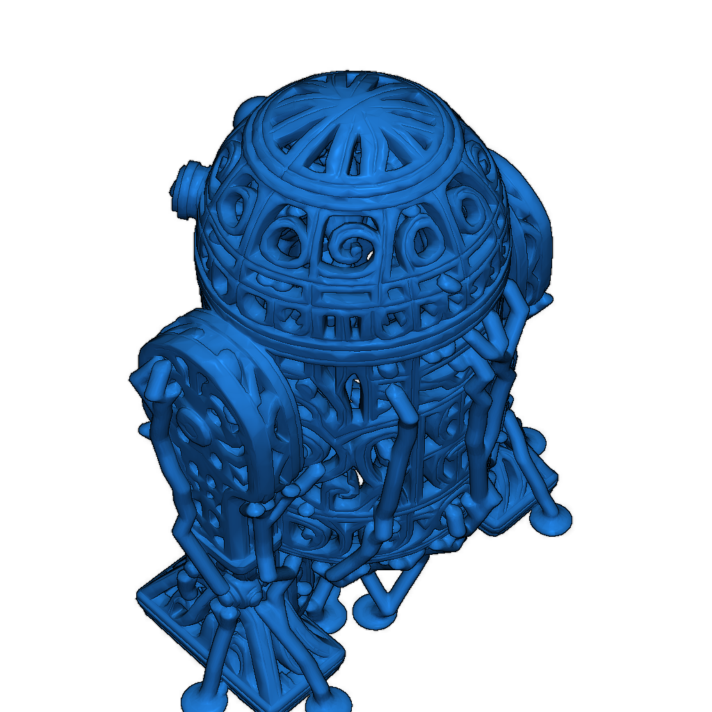 О ornate R2D2 3D модели