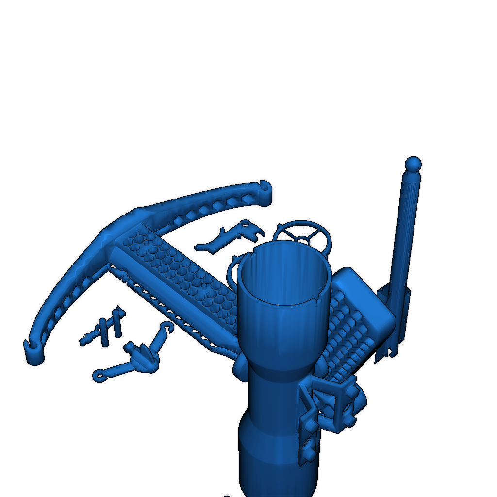 Наружный арбалет с насадным прицелом