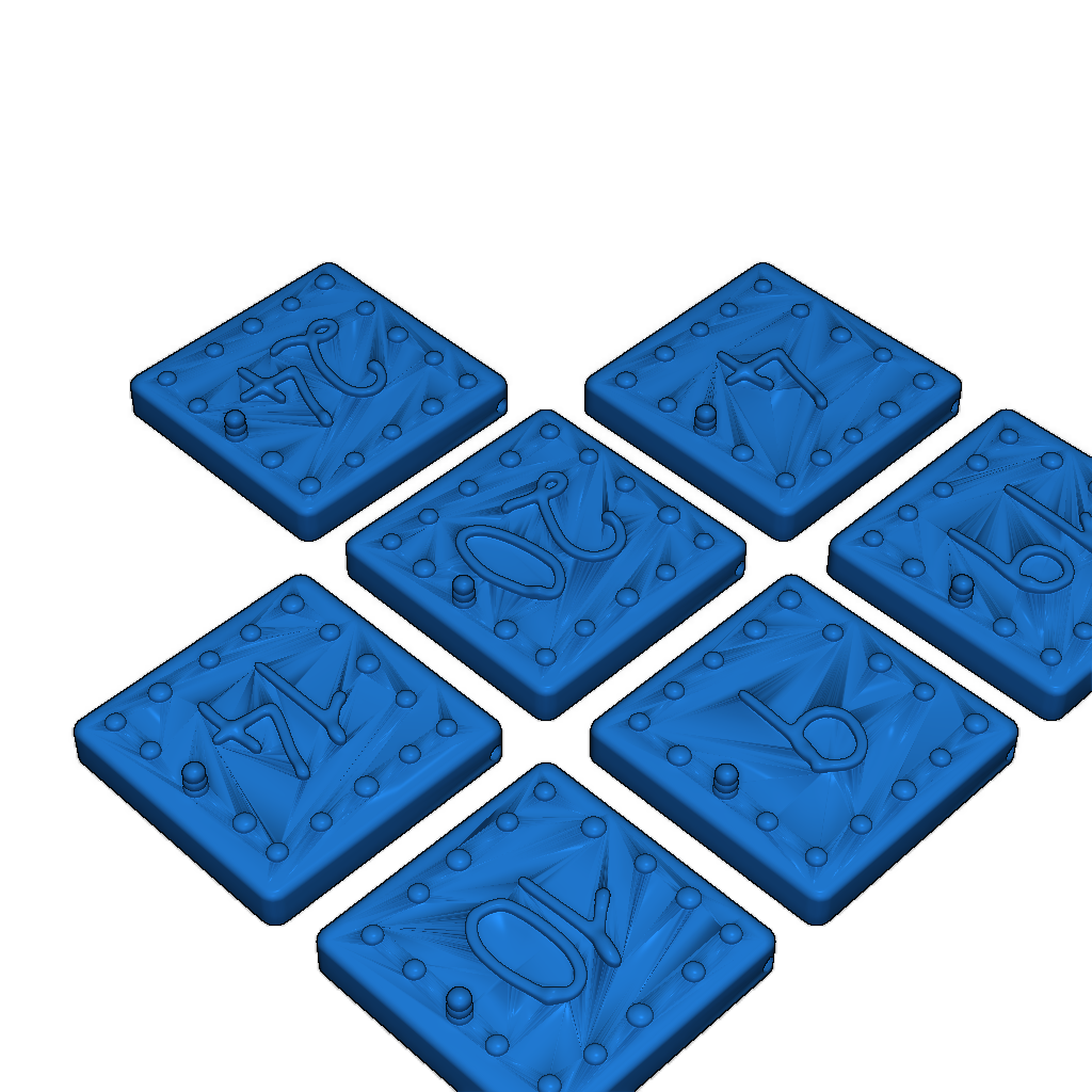 3D Печатаемый рождественский адвент-календарь