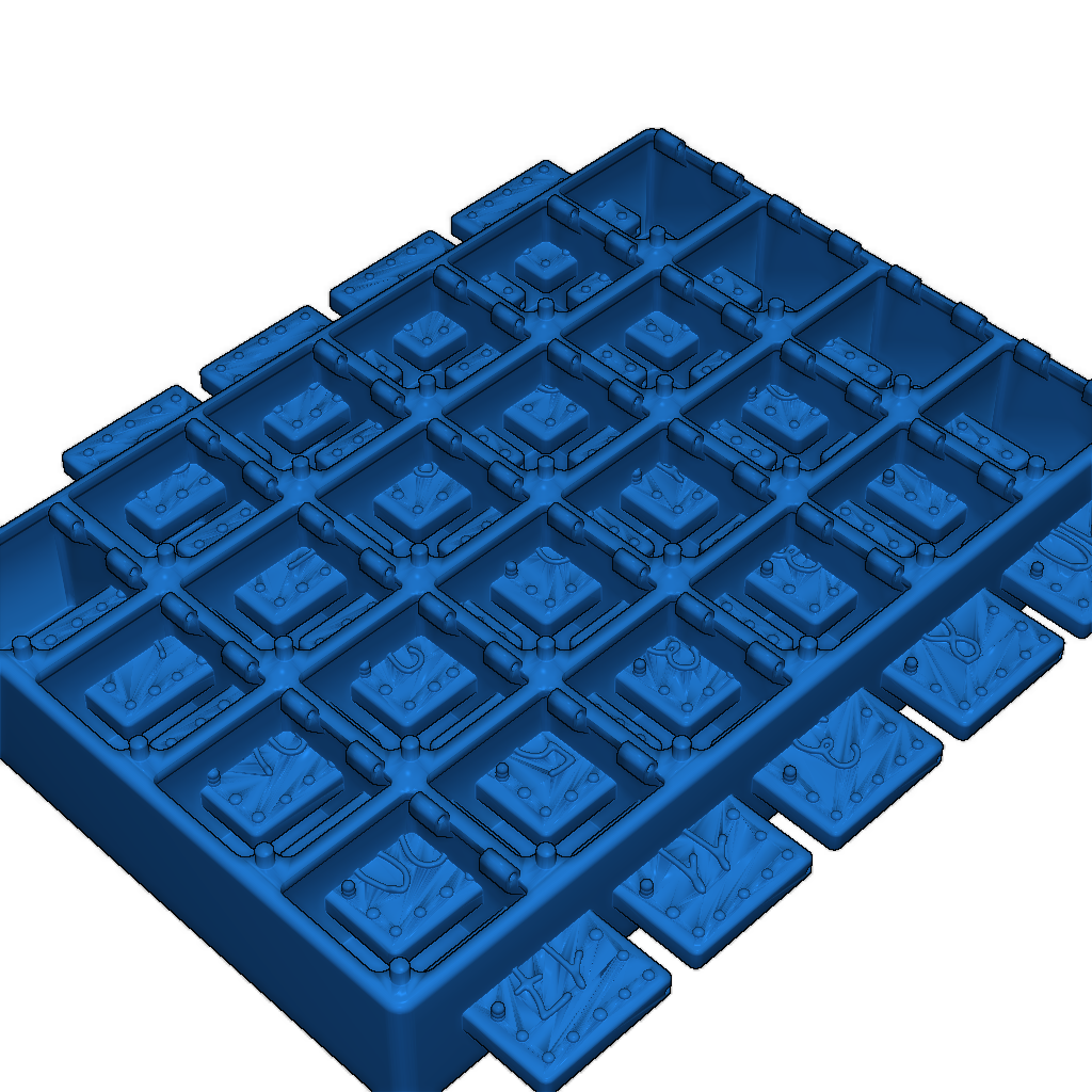 3D Печатаемый рождественский адвент-календарь