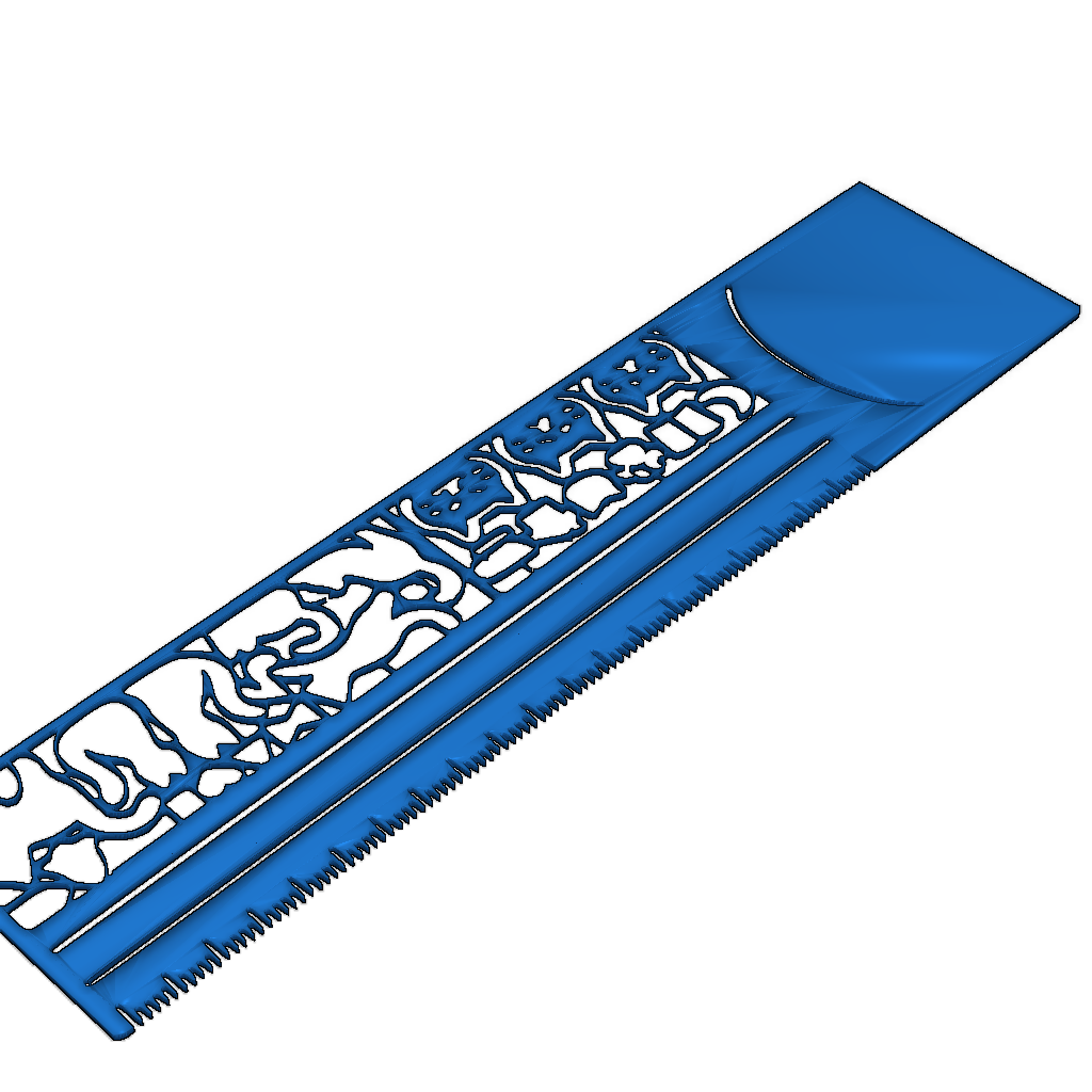 Декоративная линейка-шаблон с кошачьими силуэтами