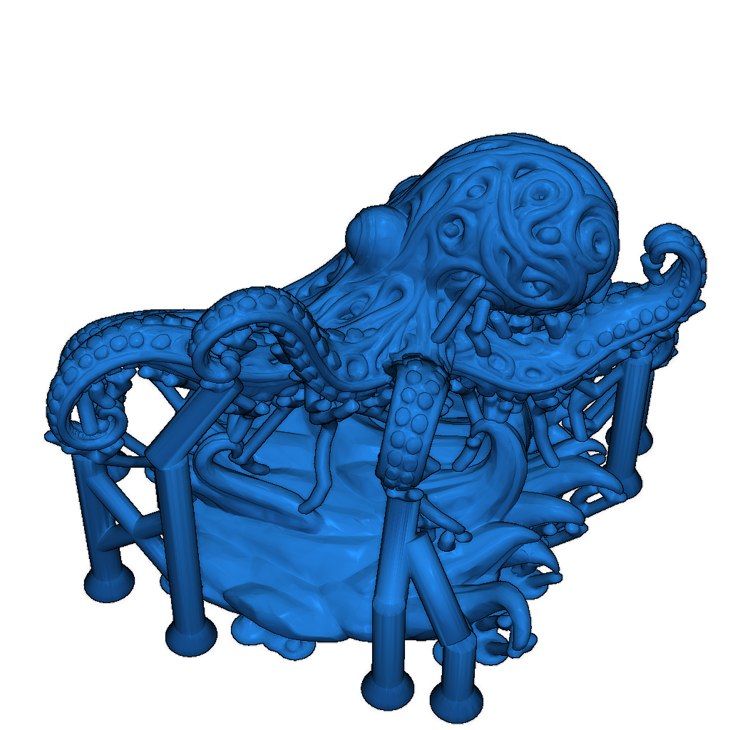 О ornate-осьминог 3D-модели