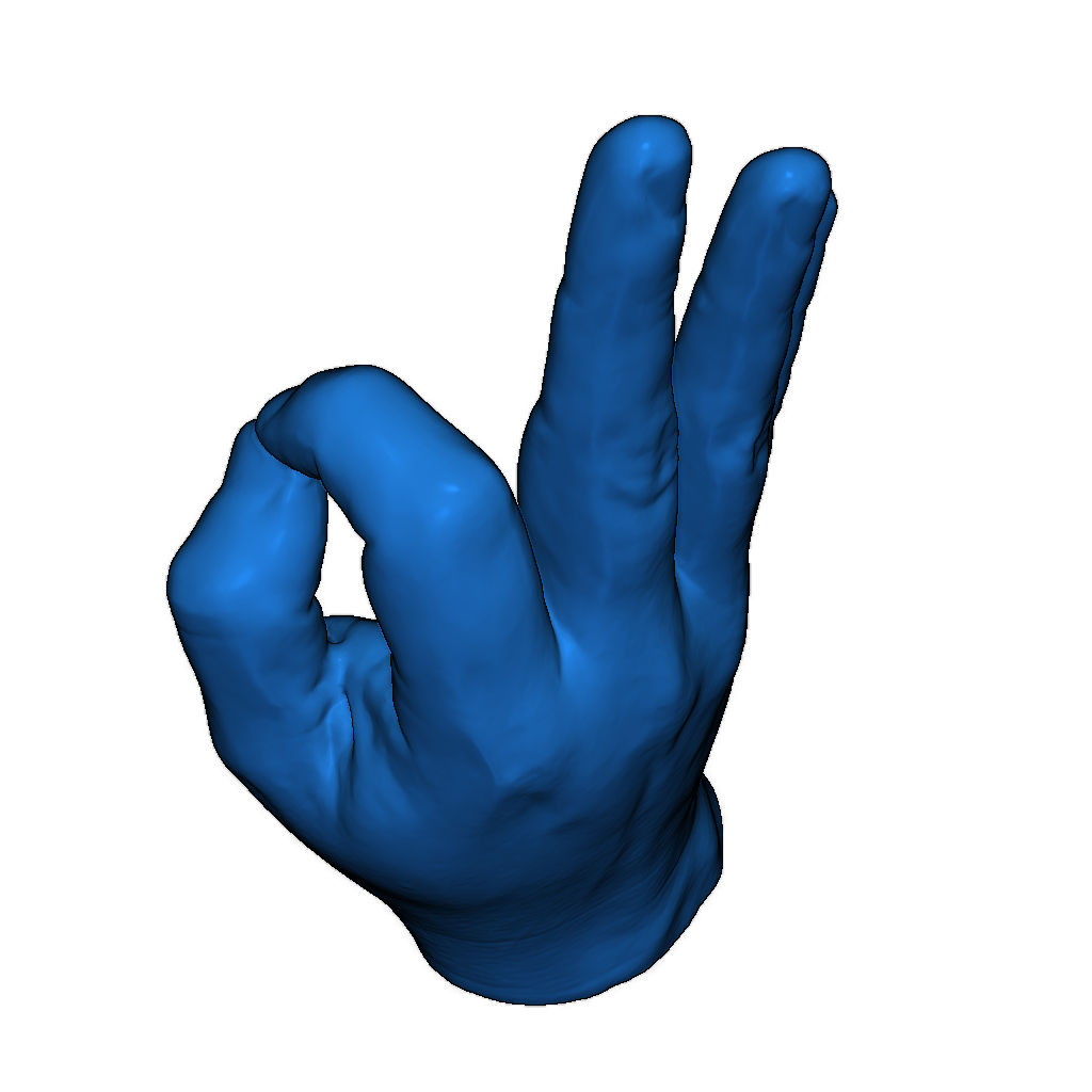 3D модель жеста A-OK