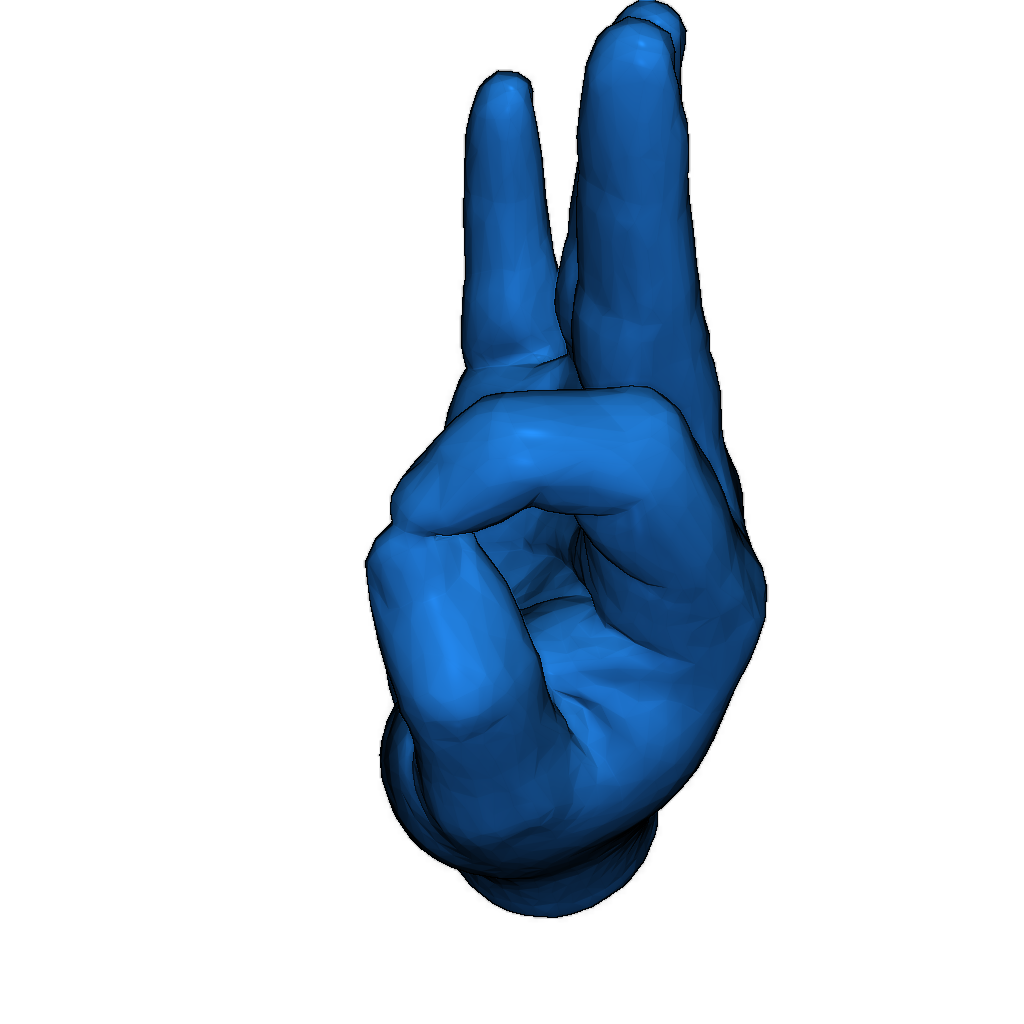3D модель жеста A-OK