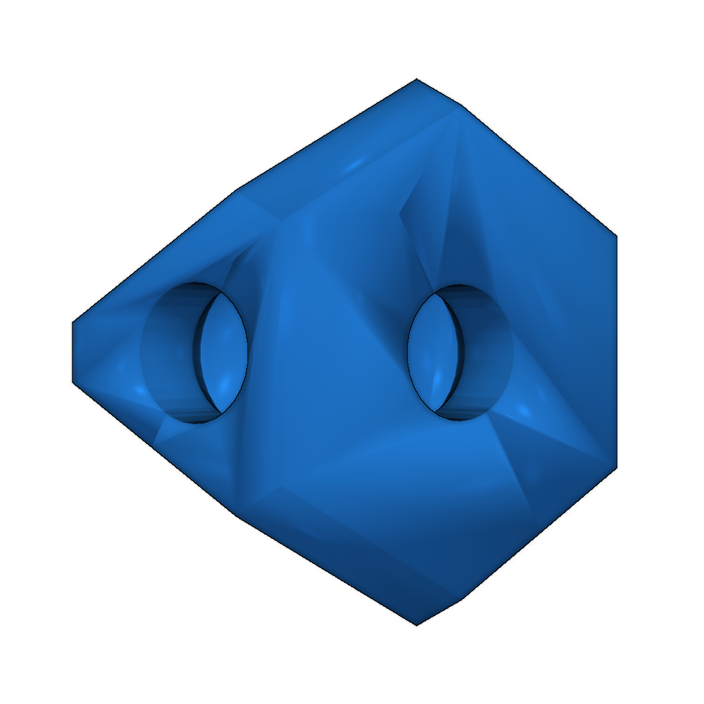Полностью печатаемый набор кубических шестерен