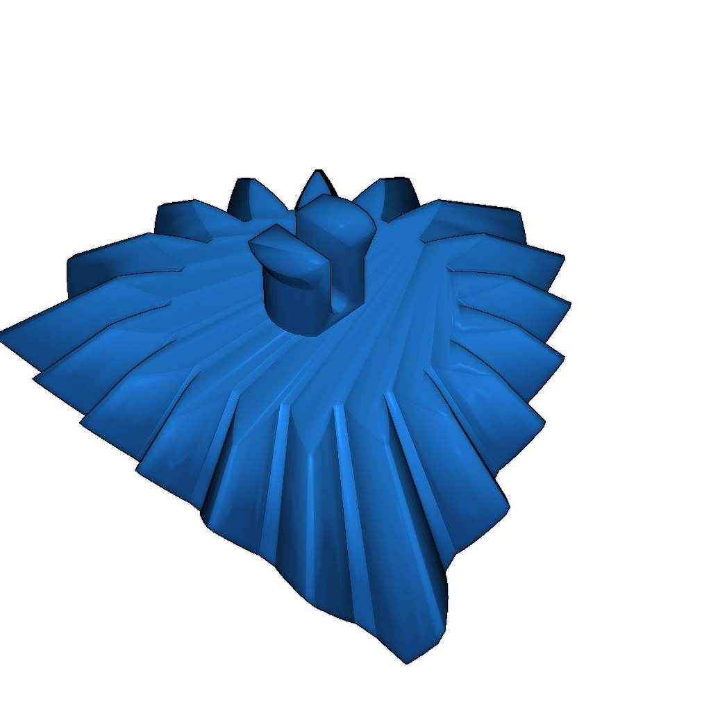 Полностью печатаемый набор кубических шестерен
