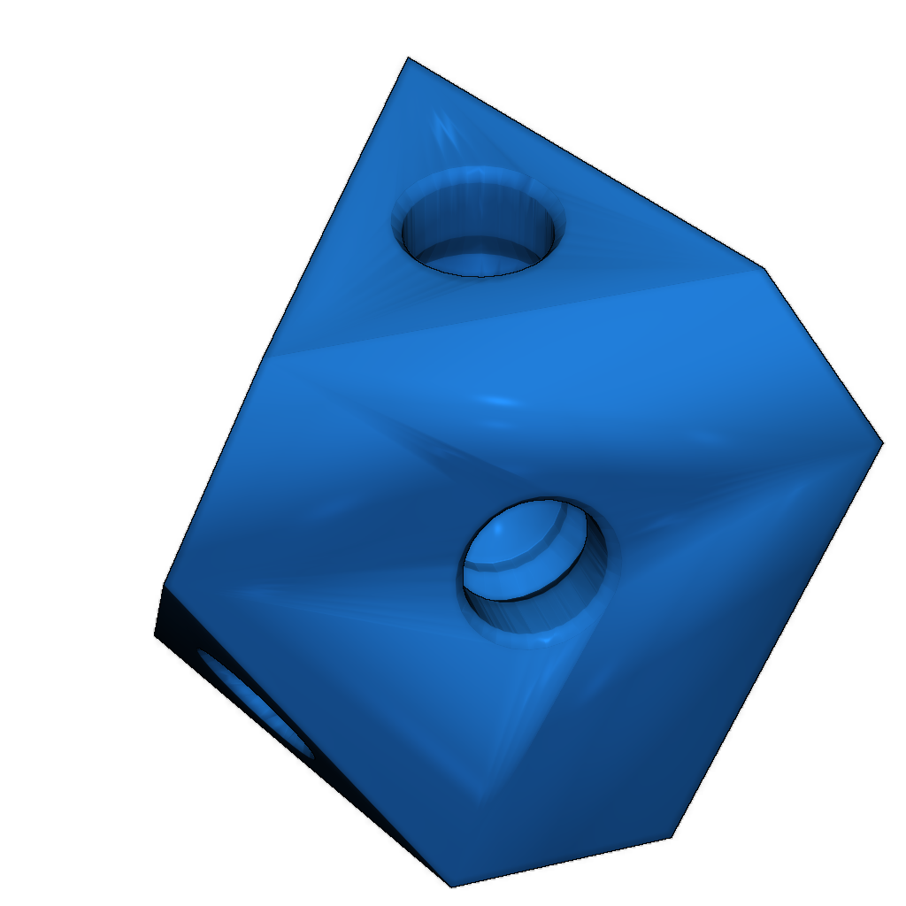 Полностью печатаемый набор кубических шестерен
