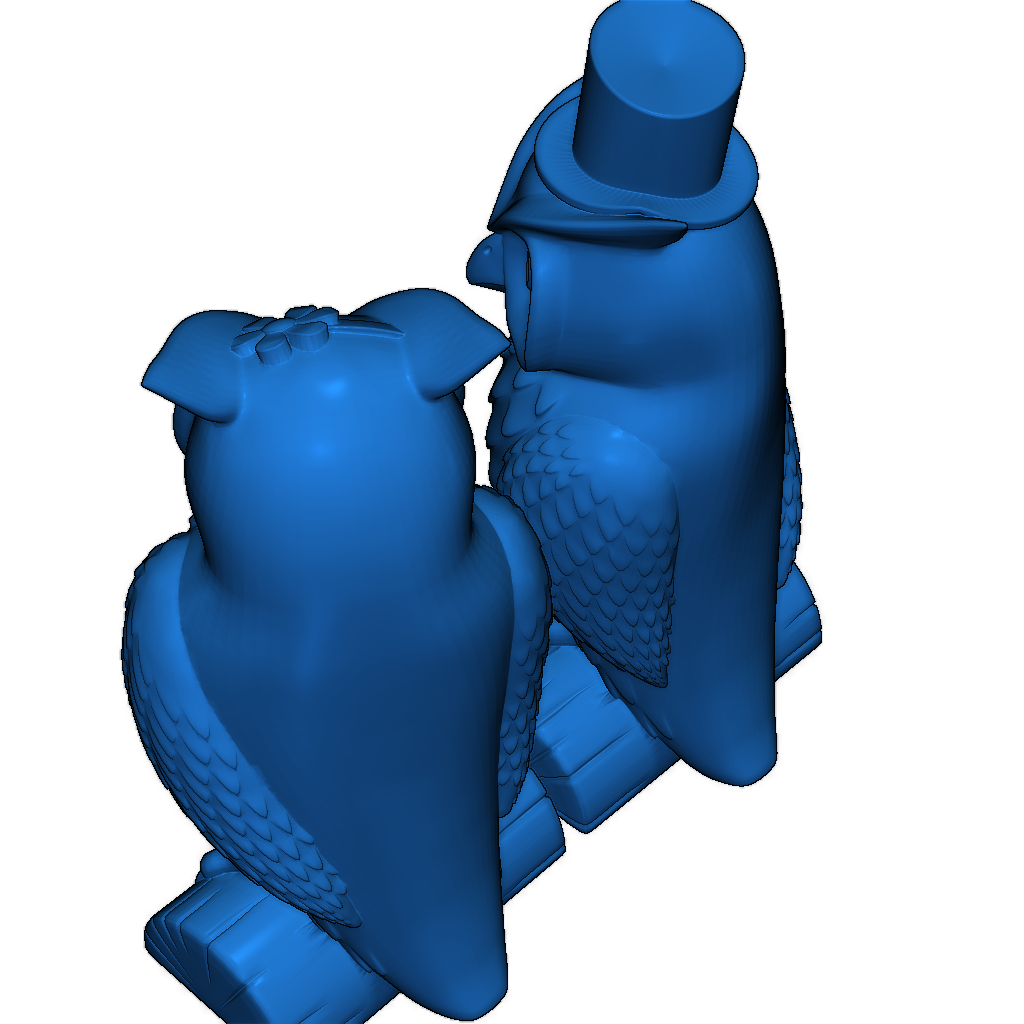 3D-модель сов с аксессуарами