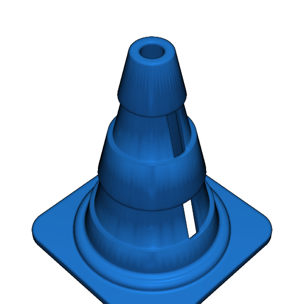 Трафик-конус для двухцветной экструзии