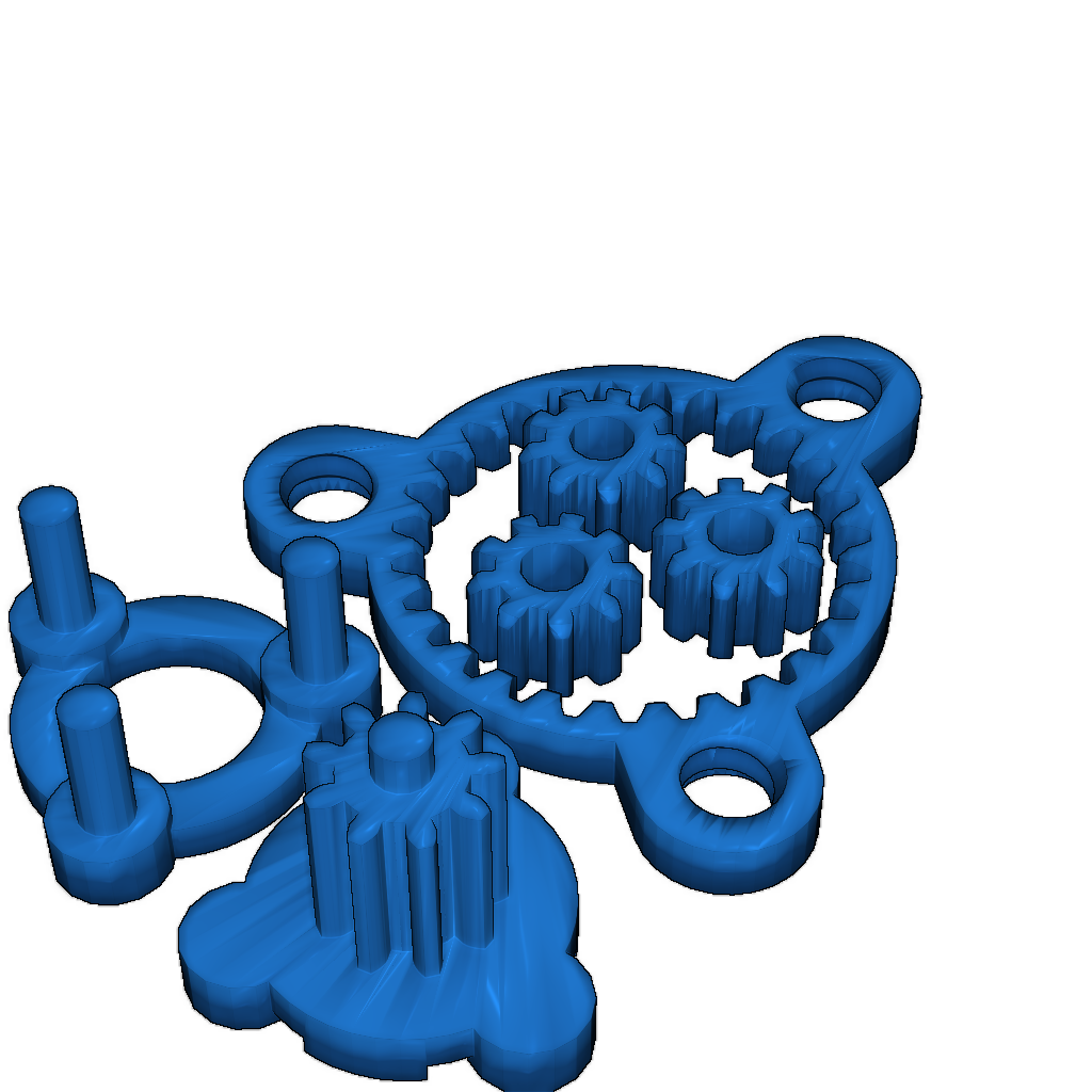 Система планетарных передач 4:1