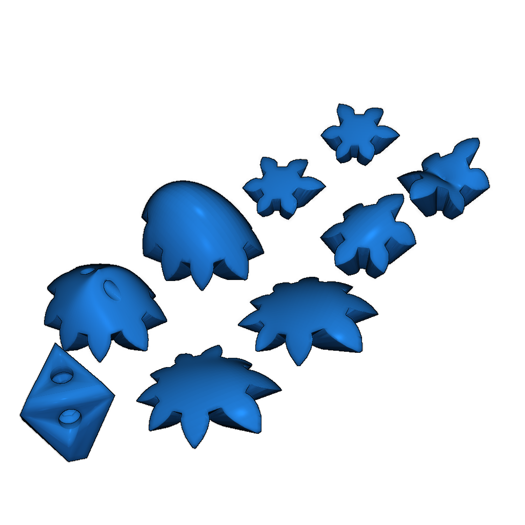 Система шестеренок в форме сердца