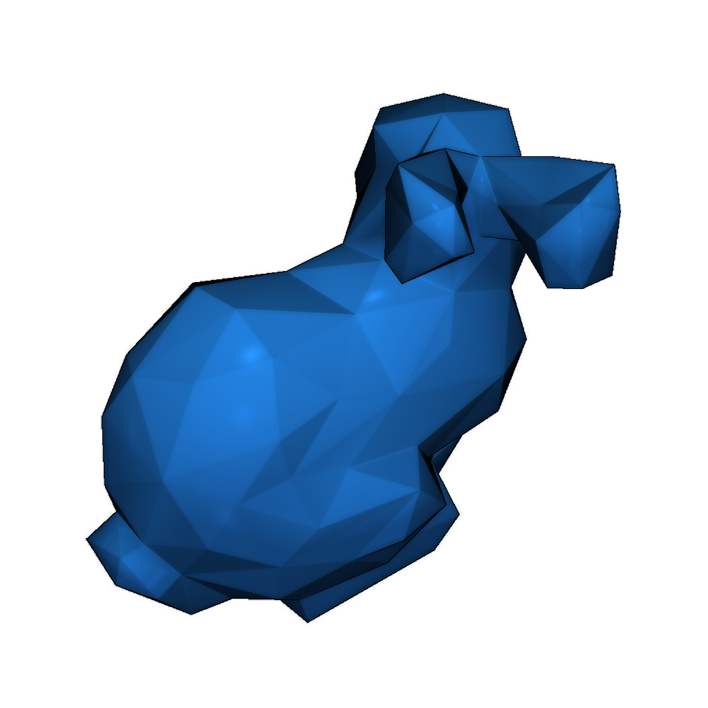 Стэнфордский кролик на бюджет полигонов