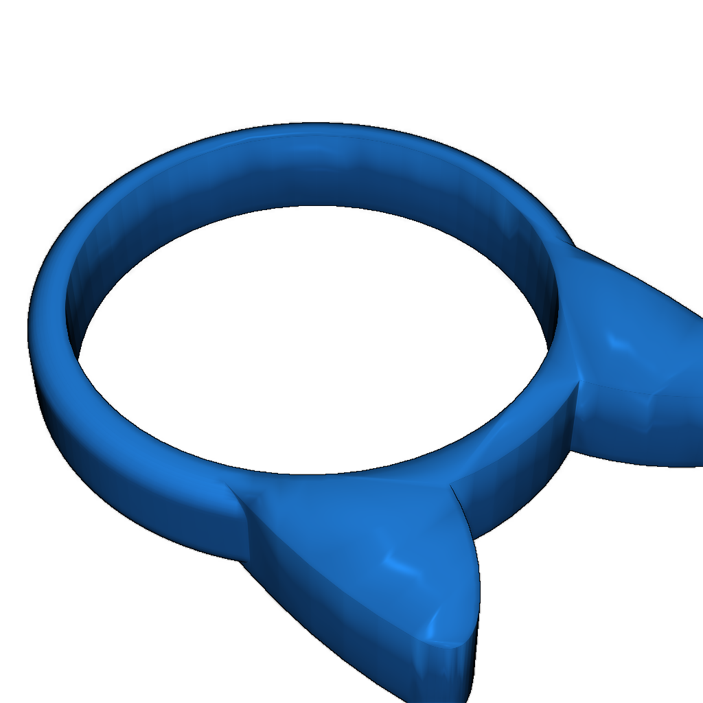 Кольцо-котик 3D модель