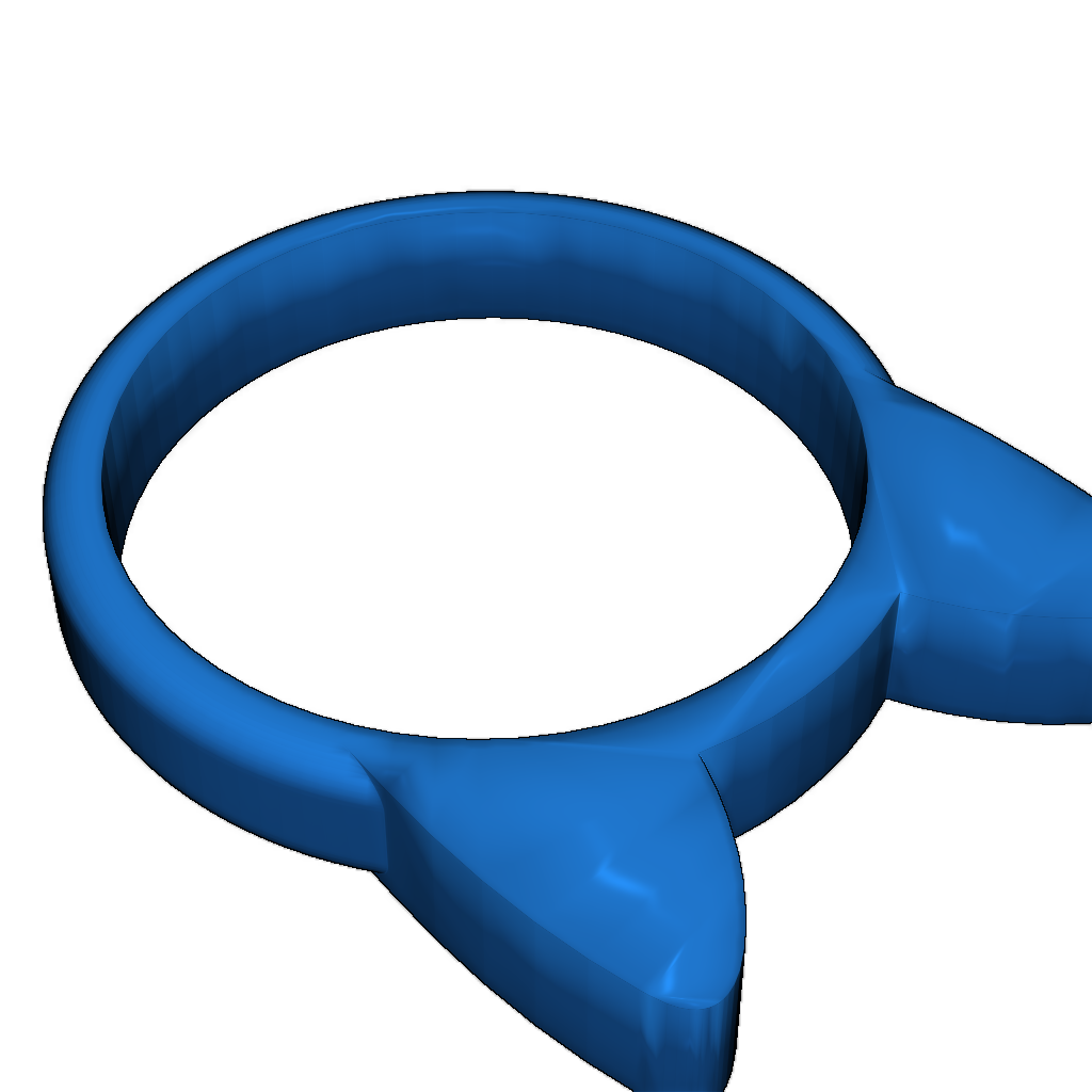 Кольцо-котик 3D модель