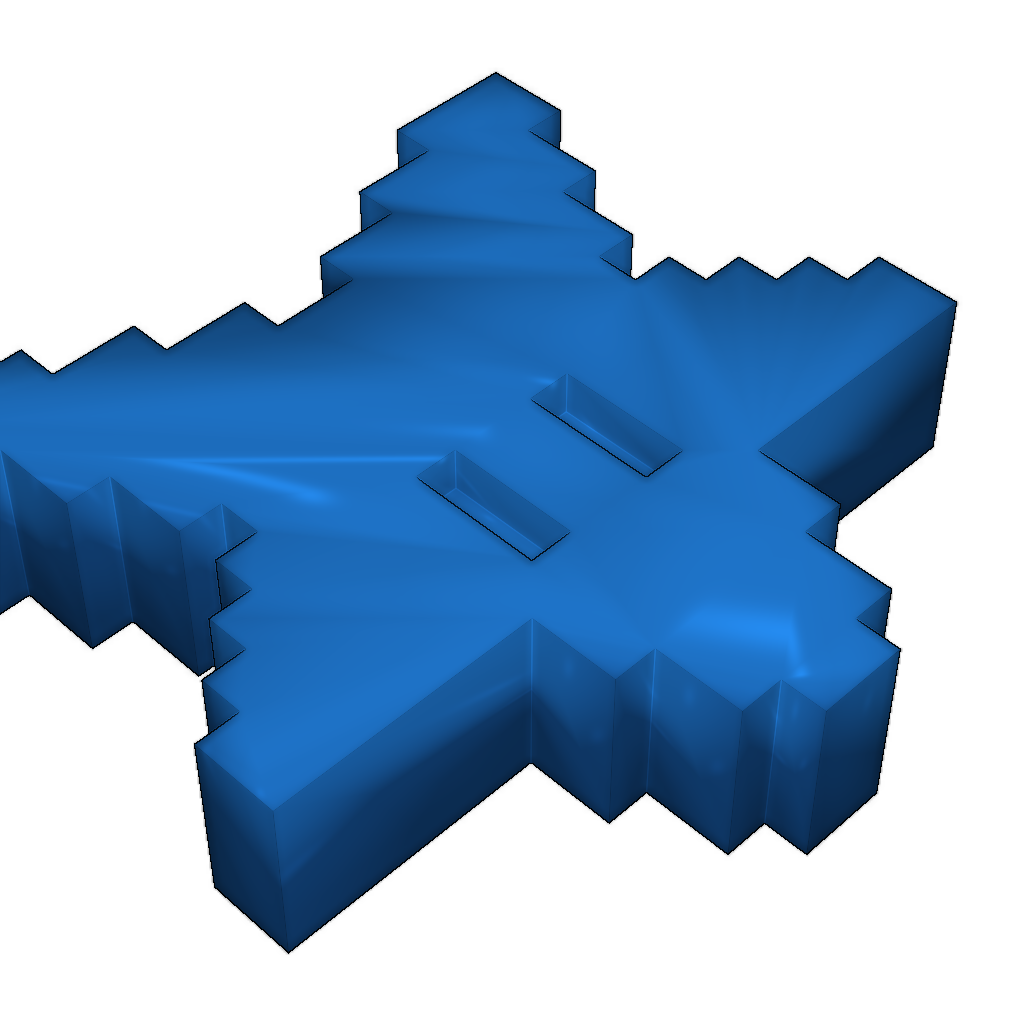 Большая пиксельная звезда для верхушки елки