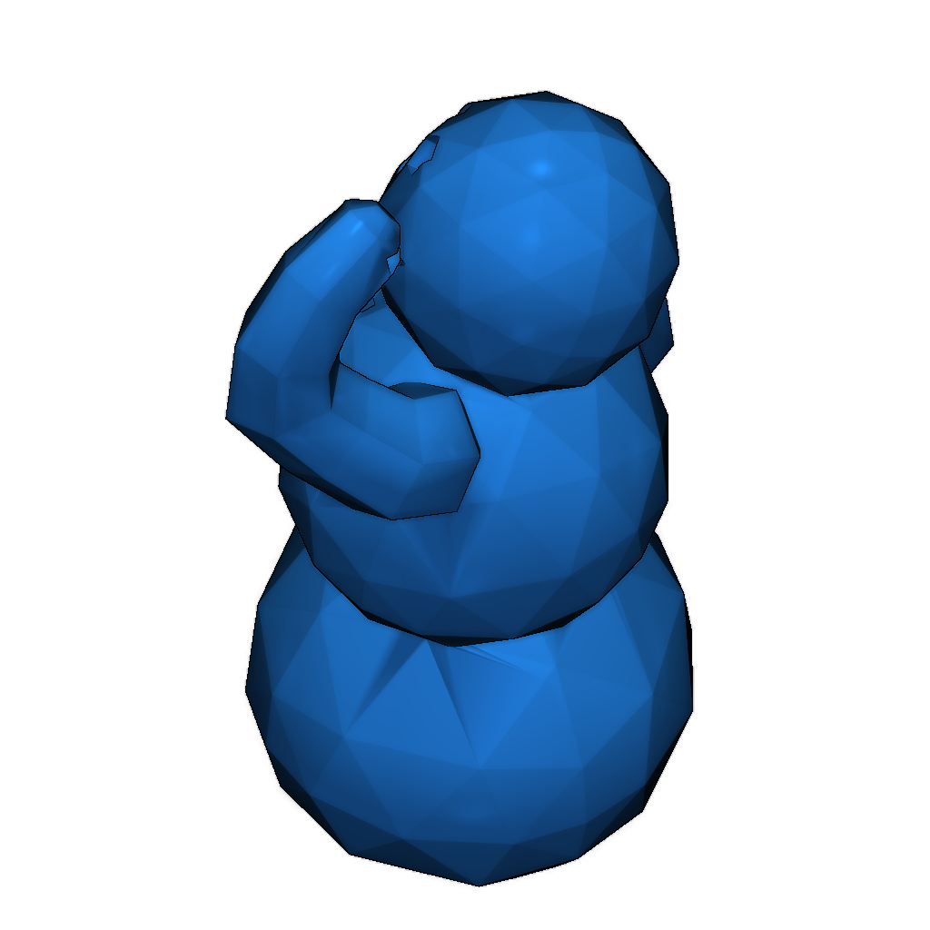 Финальный снеговик для печати безSupports