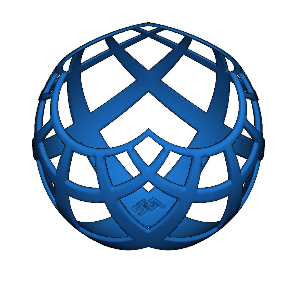 Стереографическая проекция 3D-модели