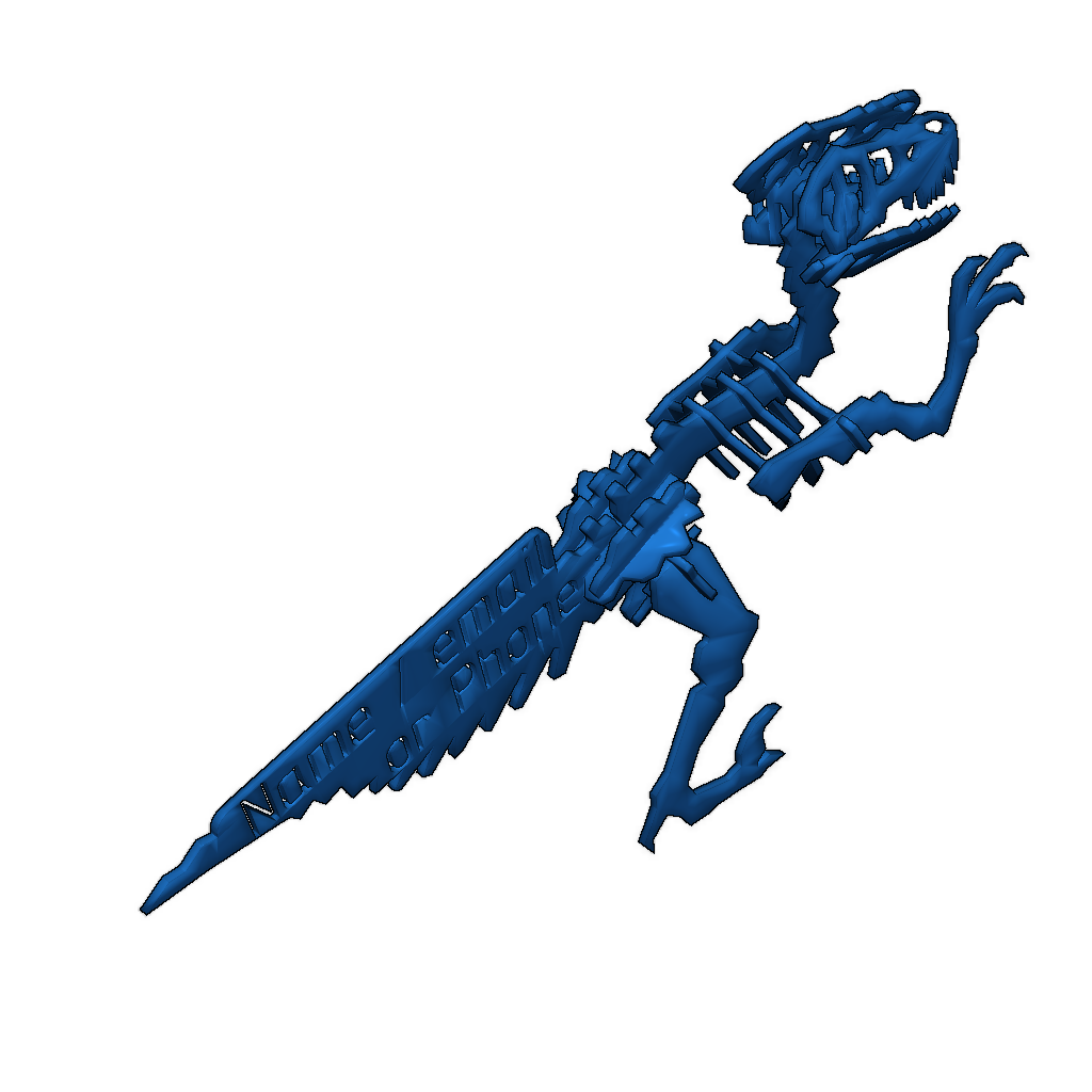 Раптор в виде визитной карточки