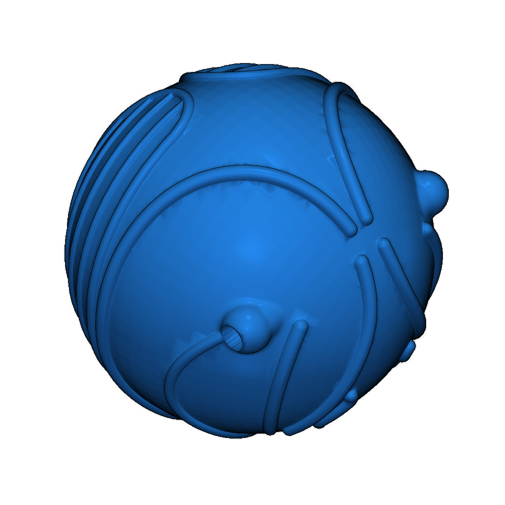 Золотой снитч с крыльями (3 детали)