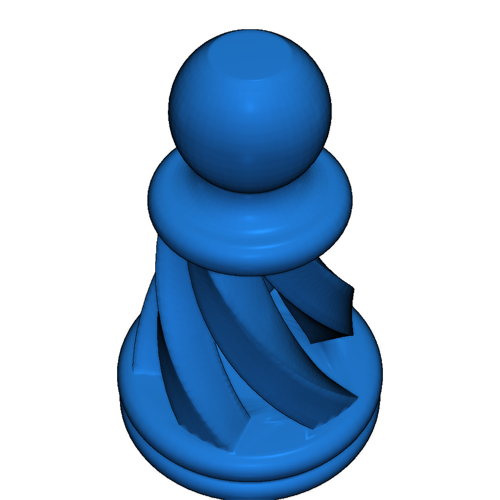 Шахматы в спиральном стиле