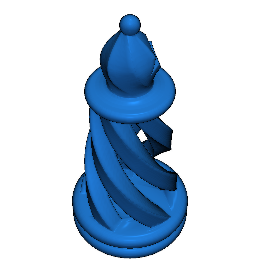 Шахматы в спиральном стиле