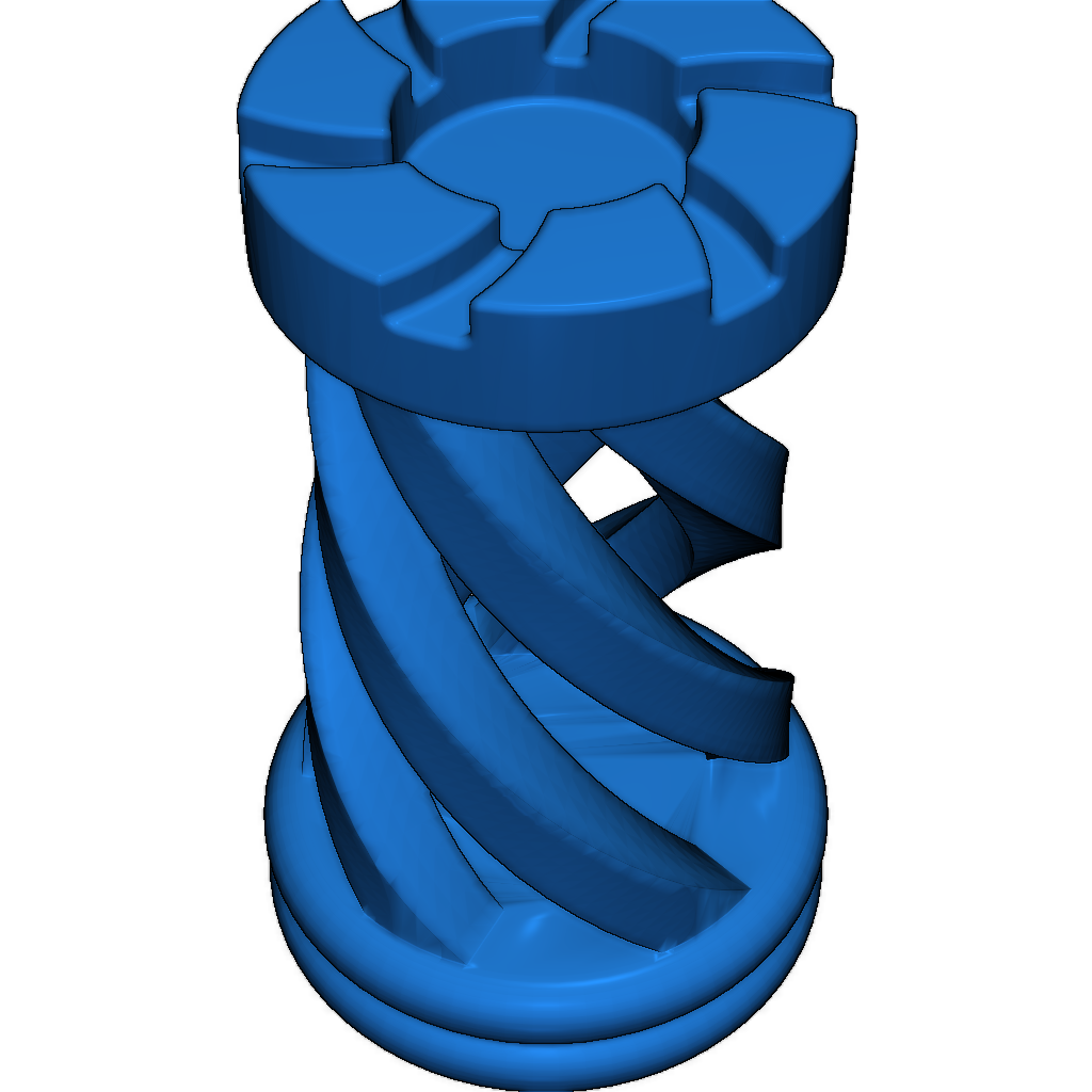 Шахматы в спиральном стиле