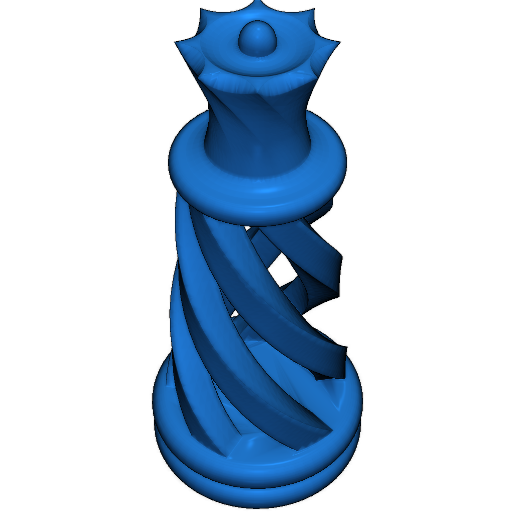 Шахматы в спиральном стиле