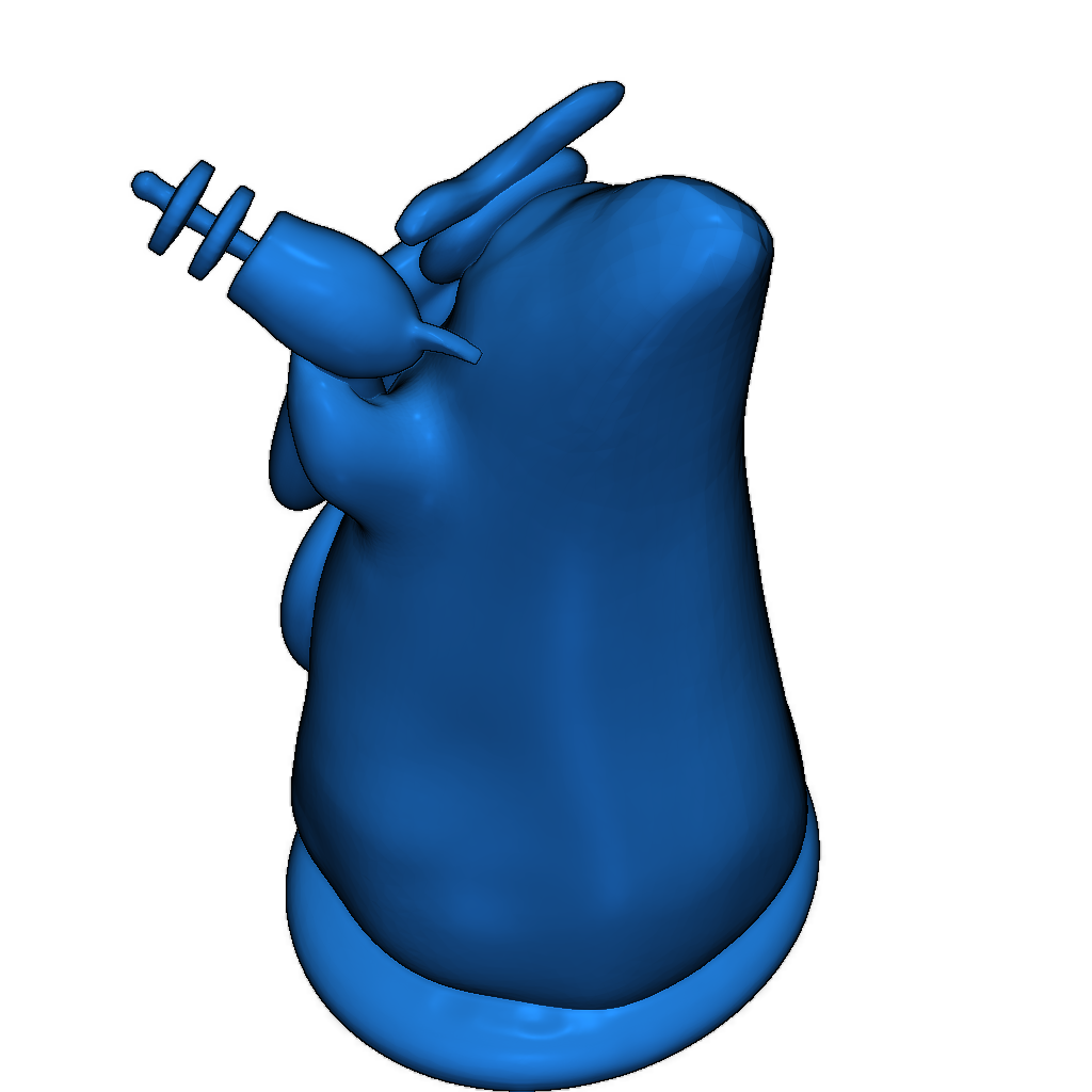 Фиолетовый щупальце — мутант и помощник лаборатории